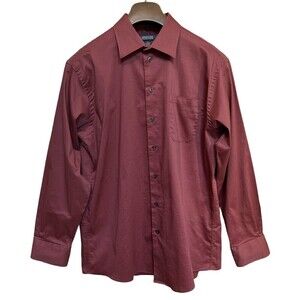 Kenneth Cole Reaction Men’s Pinstripes Size XL Slim‎ Fit Button Down Shirts